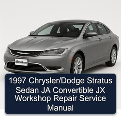1997 Chrysler Stratus /dodge Sedan JA Convertible JX Service Repair Workshop Manual PDF