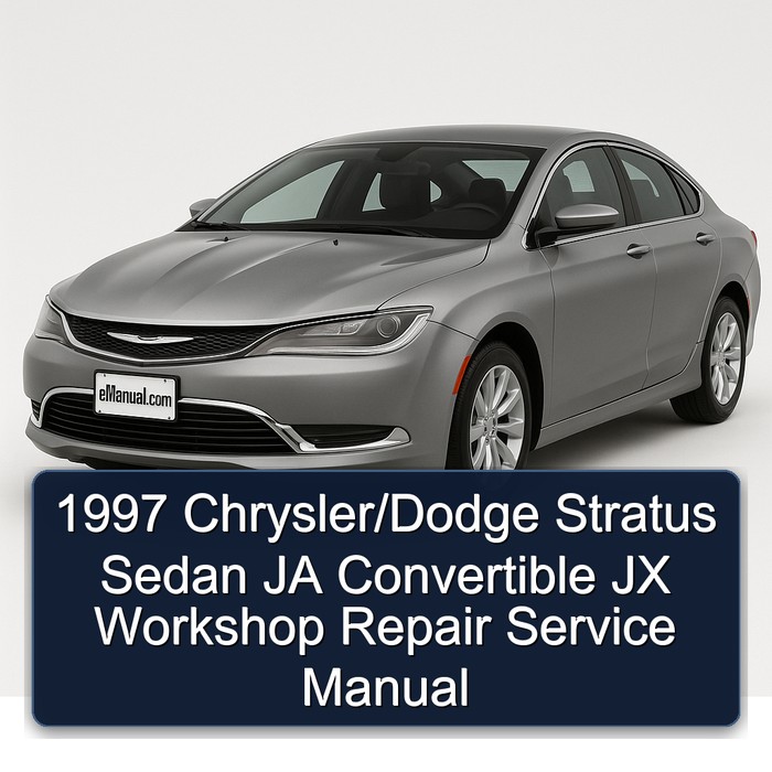 1997 Chrysler Stratus /dodge Sedan JA Convertible JX Service Repair Workshop Manual PDF