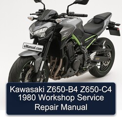 1980 Kawasaki Z Series Z650-B4 Z650-C4 Service Repair Workshop Manual PDF