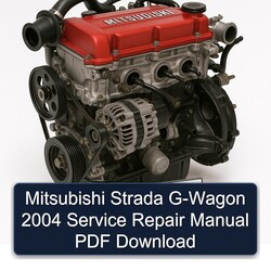 2004 Mitsubishi 4 G Series Strada G-WAGON Service Repair Workshop Manual PDF