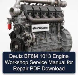 Deutz 1013 BF6M Engine Service Repair Workshop Manual PDF