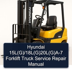 Hyundai 15l(g)/18l(g)20l(g) -7 Forklift Truck Service Repair Workshop Manual PDF
