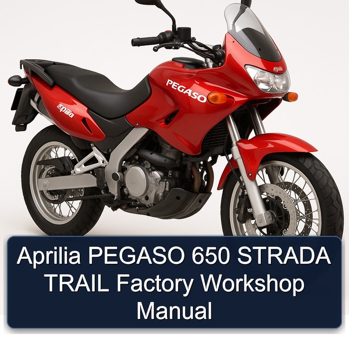 Moto Guzzi Strada Aprilia Pegaso 650 Trail Service Repair Workshop Manual PDF