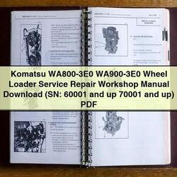 Komatsu WA800-3E0 WA900-3E0 Wheel Loader (sn: 60001 Up 70001 Up) Service Repair Workshop Manual PDF