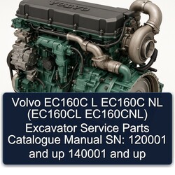 Chevrolet Parts Catalogue Volvo EC160C L NL (ec160cl Ec160cnl) Excavator Sn: 120001 Up 140001 Catalog PDF
