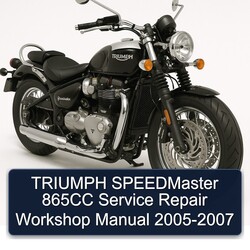 2005-2007 Triumph Speedmaster 865CC Service Repair Workshop Manual PDF
