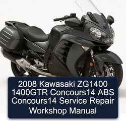 2008 Kawasaki Concours Models ZG1400 1400GTR Concours14 ABS Service Repair Workshop Manual PDF