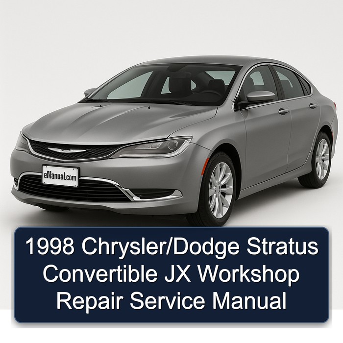 1998 Chrysler Stratus /dodge Convertible JX Service Repair Workshop Manual PDF