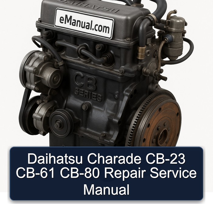 Daihatsu CB Series Charade CB-23 CB-61 CB-80 Service Repair Workshop Manual PDF