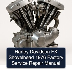 1976 Harley Davidson Model 125 FX Shovelhead Service Repair Workshop Manual PDF