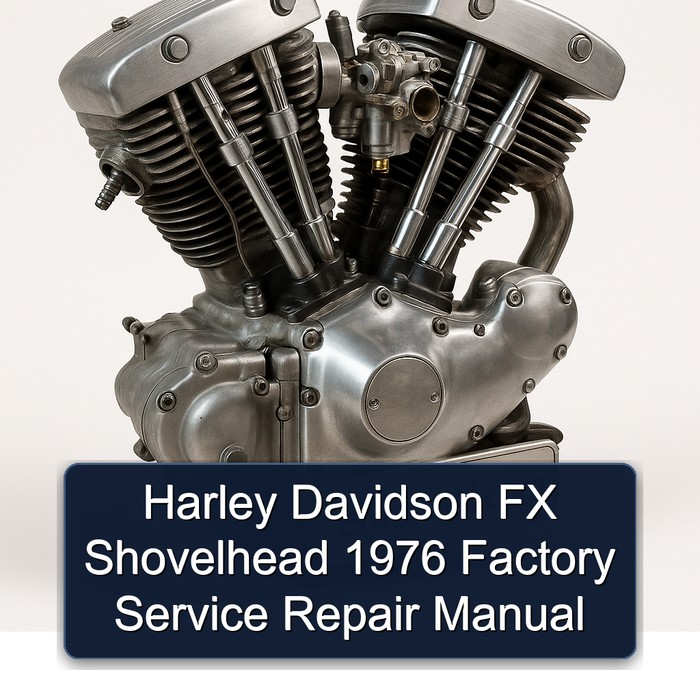 1976 Harley Davidson Model 125 FX Shovelhead Service Repair Workshop Manual PDF