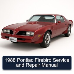 1988 Pontiac Firebird Service Repair Workshop Manual PDF