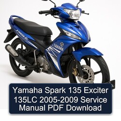 2005-2009 Yamaha 135LC Spark 135 Exciter Service Repair Workshop Manual PDF