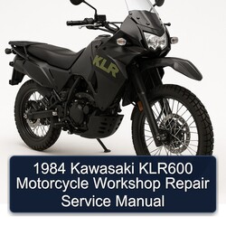 1984 Kawasaki KLR Series KLR600 Motorcycle Service Repair Workshop Manual PDF
