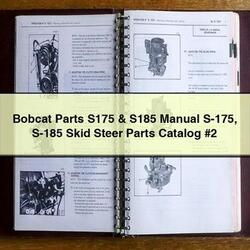 Bobcat Parts S175 S185 S-175 S-185 Skid Steer 2 Catalog PDF