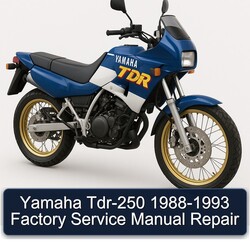 1988-1993 Yamaha TDR Models TDR-250 Service Repair Workshop Manual PDF