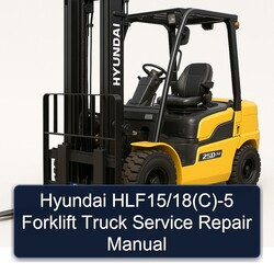 Hyundai Hlf15/18(c)-5 Forklift Truck 18(C Service Repair Workshop Manual PDF