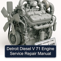 Detroit Diesel 71 Series V Engine Service Repair Workshop Manual PDF