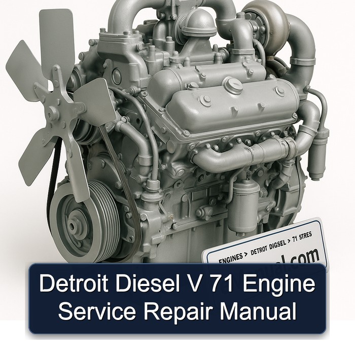 Detroit Diesel 71 Series V Engine Service Repair Workshop Manual PDF