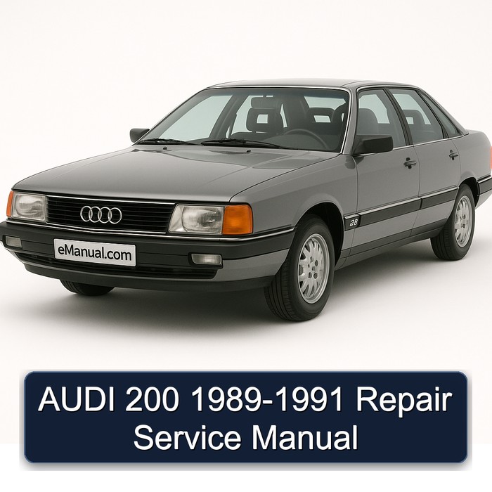1989-1991 Audi 200 Service Repair Workshop Manual PDF