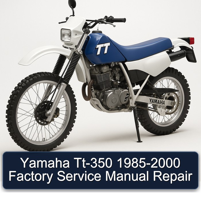1985-2000 Yamaha TT Models TT-350 Service Repair Workshop Manual PDF