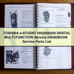 Toshiba E-studio 160/200/250 Digital Multi Function Parts Catalog PDF
