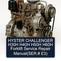Hyster Challenger H30H H40H H50H H60H Forklift (ser. E3) Service Repair Workshop Manual PDF