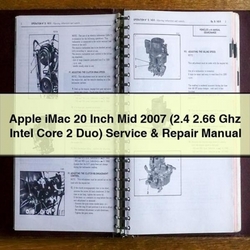 2007 Apple Imac 20 Inch Mid (2.4 2.66 Ghz Intel Core 2 Duo) Service Repair Workshop Manual PDF