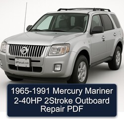1965-1991 Mercury Mariner 2-40HP 2STROKE Outboard Service Repair Workshop Manual PDF