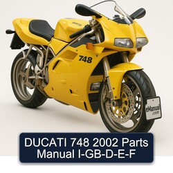 2002 Ducati 748 Parts I-gb-d-e-f Catalog PDF
