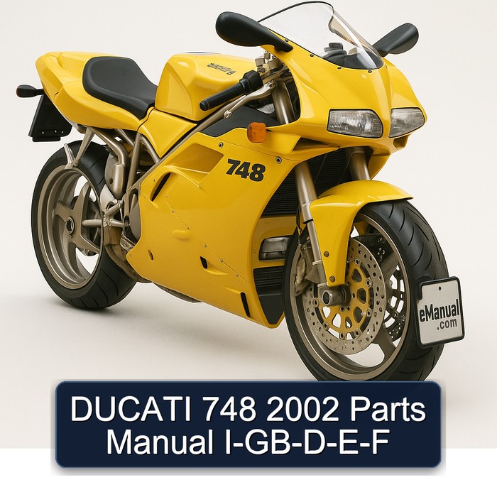 2002 Ducati 748 Parts I-gb-d-e-f Catalog PDF