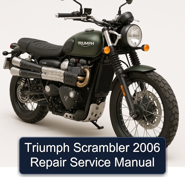 2006 Triumph Scrambler Service Repair Workshop Manual PDF