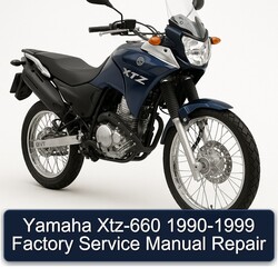 1990-1999 Yamaha XTZ Models XTZ-660 Service Repair Workshop Manual PDF
