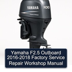 2016-2018 Yamaha F2.5 Outboard Service Repair Workshop Manual PDF