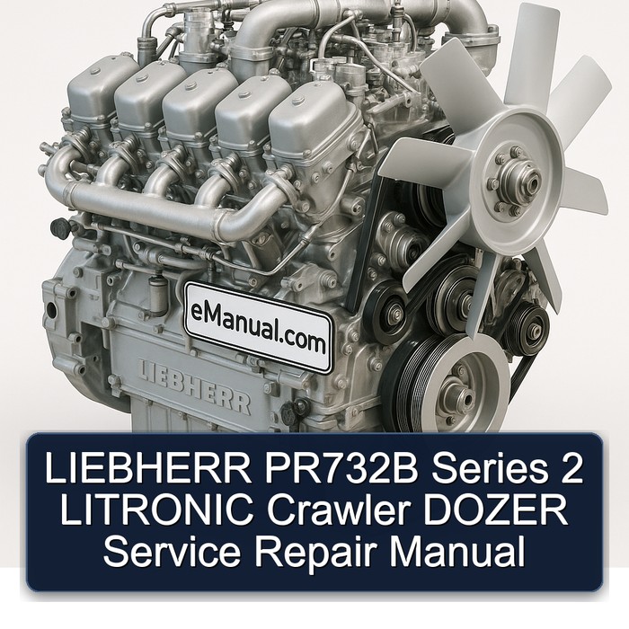 Liebherr Series Manuals PR732B 2 Litronic Crawler Dozer Service Repair Workshop Manual PDF