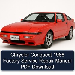 1988 Chrysler Conquest Service Repair Workshop Manual PDF