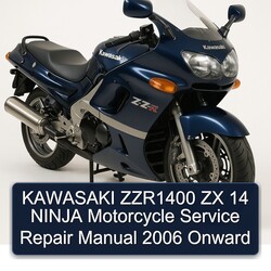 2006 Kawasaki Ninja ZZR1400 ZX 14 Motorcycle Onward Service Repair Workshop Manual PDF