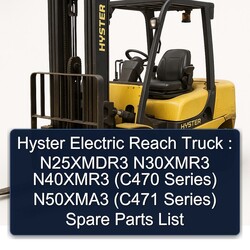 Hyster Electric Reach Truck : N25xmdr3 N30xmr3 N40xmr3 (c470 Series) N50xma3 (c471 Spare Parts Catalog PDF