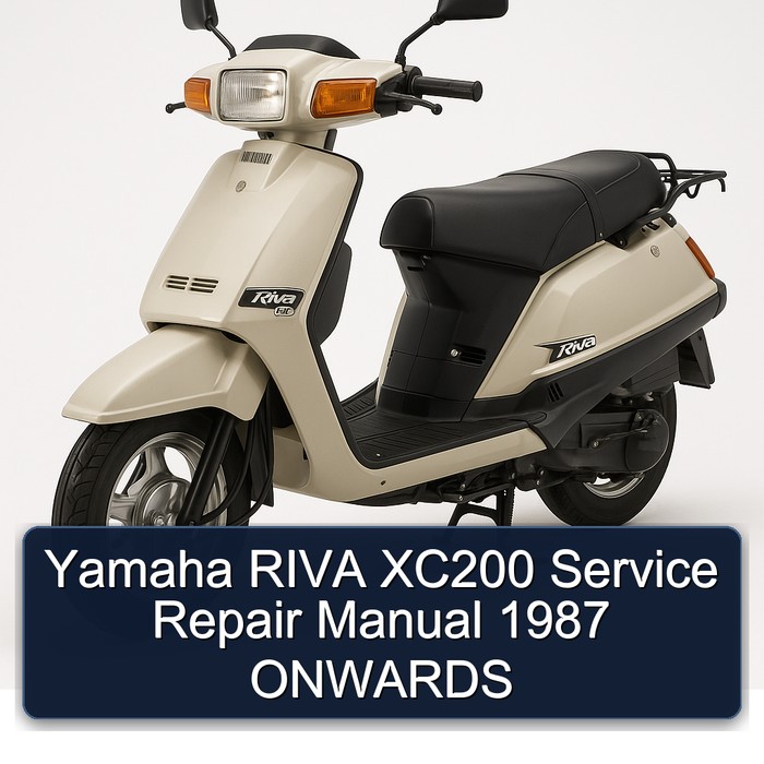 1987 Yamaha Riva Models XC200 Onwards Service Repair Workshop Manual PDF