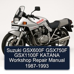 1987-1993 Suzuki Katana Models GSX600F GSX750F GSX1100F Service Repair Workshop Manual PDF