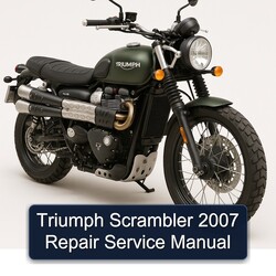 2007 Triumph Scrambler Service Repair Workshop Manual PDF