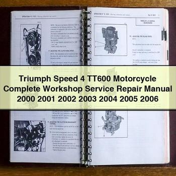 2000-2006 Keeway Speed Triumph 4 TT600 Motorcycle Service Repair Workshop Manual PDF