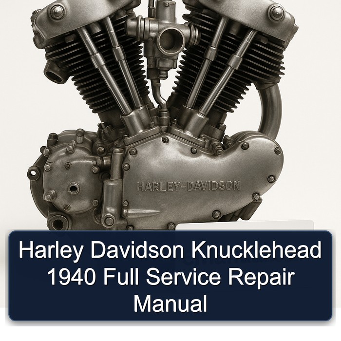 Harley Davidson Knucklehead 1940 Service Repair Workshop Manual PDF