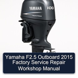2015 Yamaha F2.5 Outboard Service Repair Workshop Manual PDF