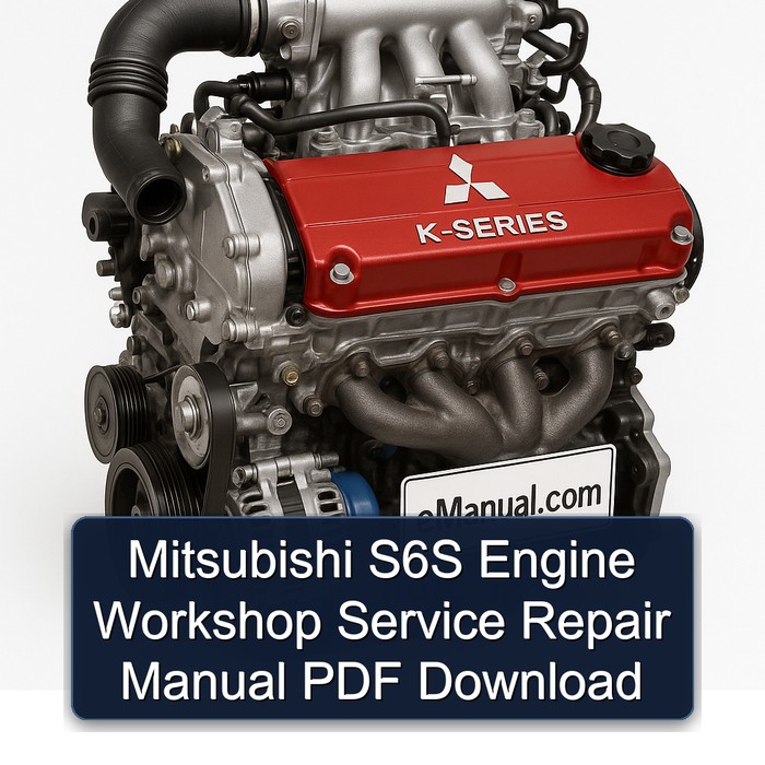 Mitsubishi K Series S6S Engine Service Repair Workshop Manual PDF