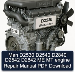 MAN D2530 D2540 D2840 D2542 D2842 ME MT Engine Service Repair Workshop Manual PDF