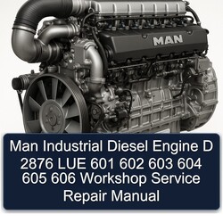 MAN D2876 Industrial Diesel Engine D 2876 LUE 601 602 603 604 605 606 Service Repair Workshop Manual PDF