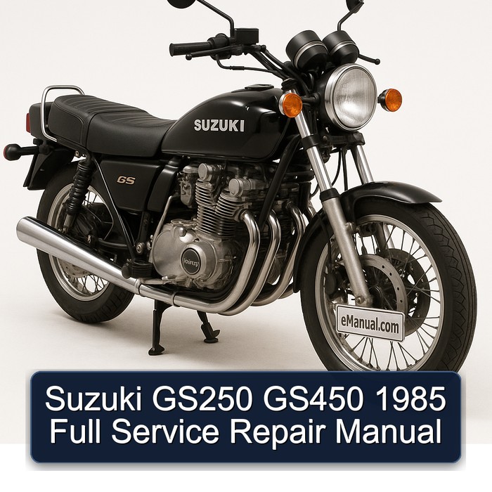 1985 Suzuki GS Series GS250 GS450 Service Repair Workshop Manual PDF