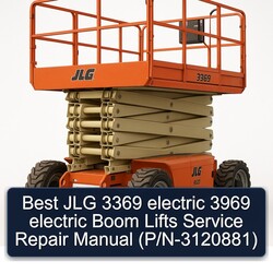 Best JLG 3369 Electric 3969 Boom Lifts (p/n-3120881) Service Repair Workshop Manual PDF