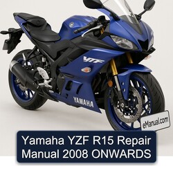 2008 Yamaha YZF Models R15 Onwards Service Repair Workshop Manual PDF